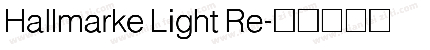 Hallmarke Light Re字体转换
